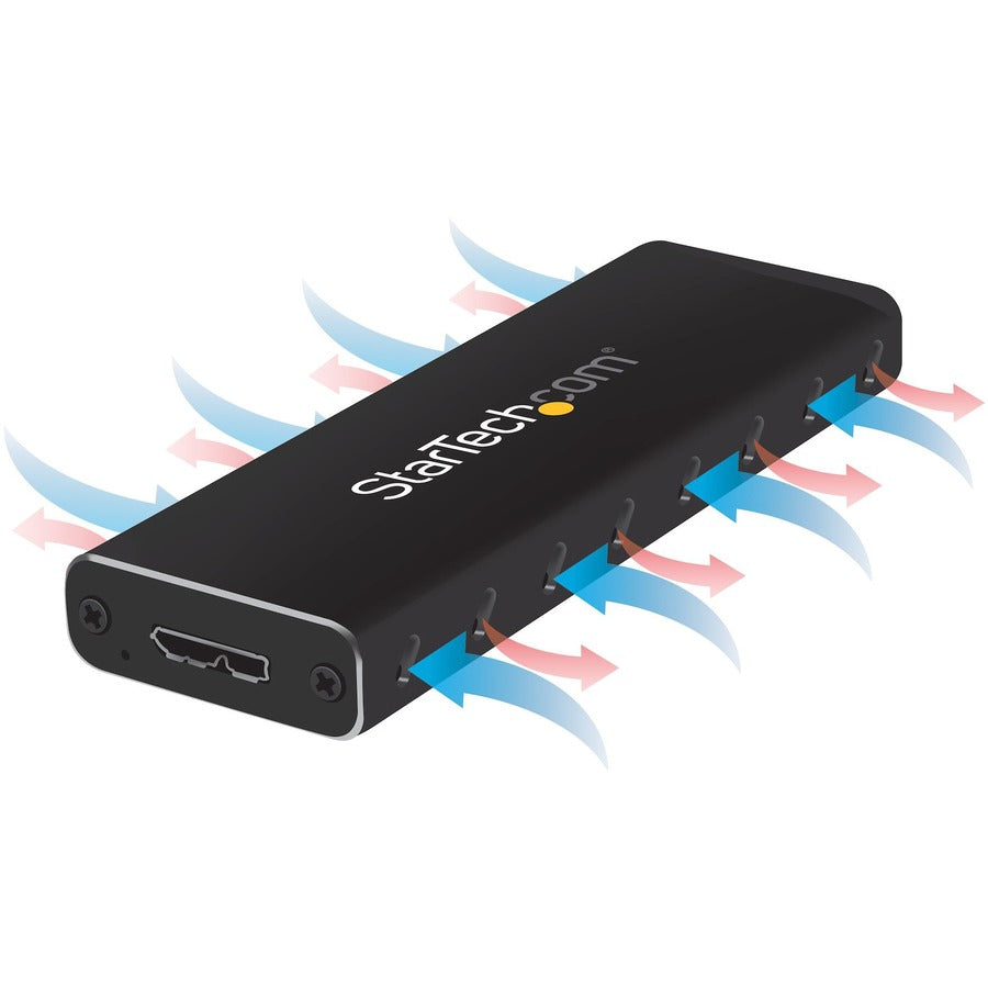 StarTech.com M.2 SSD Enclosure for M.2 SATA SSDs - USB 3.0 (5Gbps) with UASP - External M.2 SSD Enclosure - Aluminum StarTech.com M.2 SSD Enclosure for M.2 SATA SSDs - USB 3.0 (5Gbps) with UASP - External M.2 SSD Enclosure - Aluminum